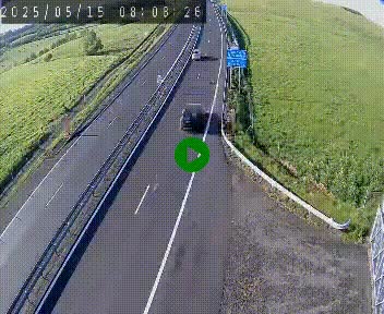 Caméra autoroute A75 à hauteur du col de la Fageole en direction de Clermont-Ferrand
