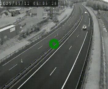 Caméra autoroute A75 à hauteur du col du rocher blanc en direction de Montpellier