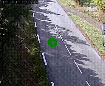 Caméra routière France - N102, au niveau du col de Montmirat à Saint-Etienne-du-Valdonnez à 1039 mètres d'altitude