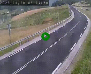 Webcam routière au niveau du col de la Chavade en Ardèche, sur la N102 à 1266 mètres d'altitude