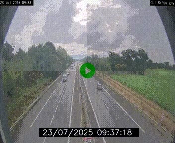 Webcam sur le périphérique de Rennes (N136) à hauteur du quartier Bréquigny, au sud de la ville