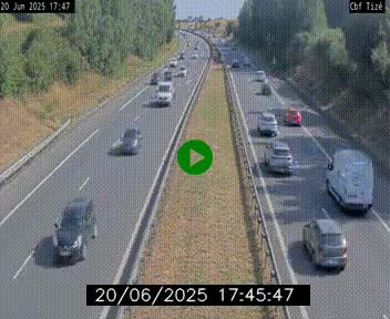 Webcam sur le périphérique de Rennes (N136) à hauteur de Tizé, à l'est de la ville