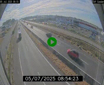 Webcam sur la N165 à hauteur de Caudan, dans le Morbihan.