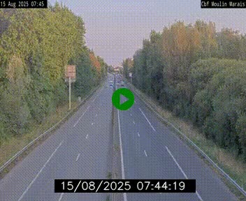 Webcam sur le périphérique de Nantes (N844) entre la Porte de Saint-Luce et la Porte d'Anjou, à l'est de la ville