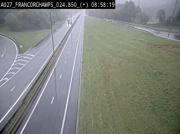 Caméra autoroutière à proximité du circuit de Spa-Francorchamps à Stavelot sur l'A27/E42