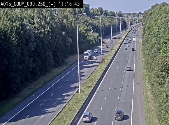 Webcam autoroute Belgique - Gouy-lez-piéton - E42 - BK 90.3