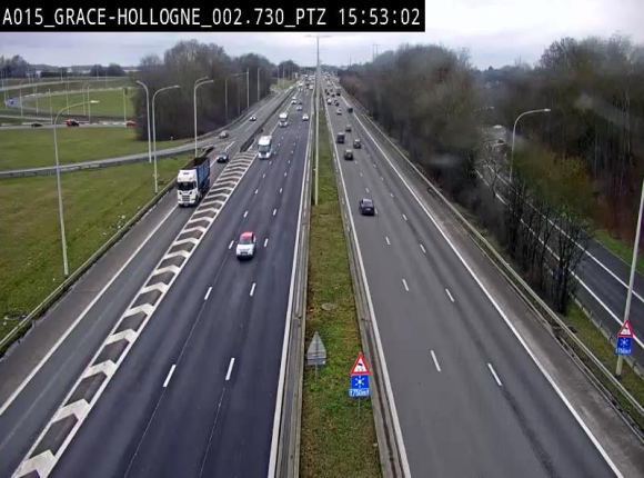 Caméra trafic Belgique - Grâce-Hollogne - E42, jonction avec A604, direction Loncin/Aéroport de Liège - BK 3.2