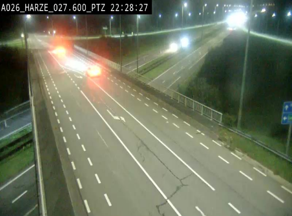 Caméra autoroute Belgique - Sougné-Remouchamps,E25 direction Luxembourg