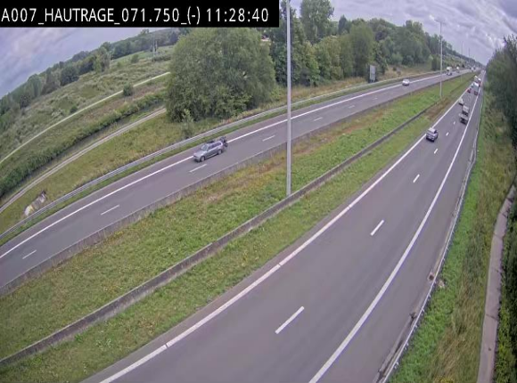 Webcam autoroute Belgique - Hautrage - E19 - BK 71.7