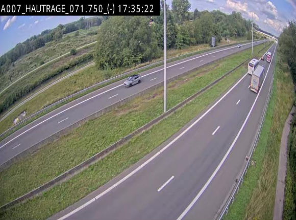 Webcam autoroute Belgique - Hautrage - E19 - BK 71.7