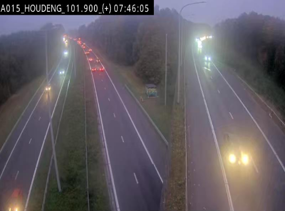 Webcam autoroute Belgique - Houdeng-Goegnies - Jonction E19/E42 direction Tournai/Mons - BK 101.85