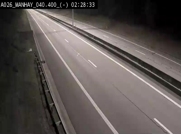 Webcam autoroute A26/E25 à hauteur de Manhay, après la jonction avec la N651 en direction de Liège - BK 40.4