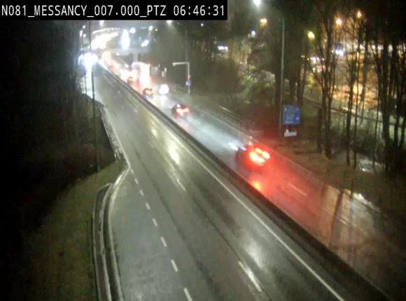 Webcam sur la N81 (E411) à hauteur du Cora Messancy. Vue orientée vers Arlon