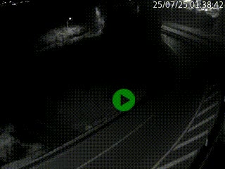 Caméra autoroute à la jonction entre l'A7 et la D301 (Boulevard urbain Sud de Lyon) à Feyzin, au sud de Lyon. Vue orientée vers Mions