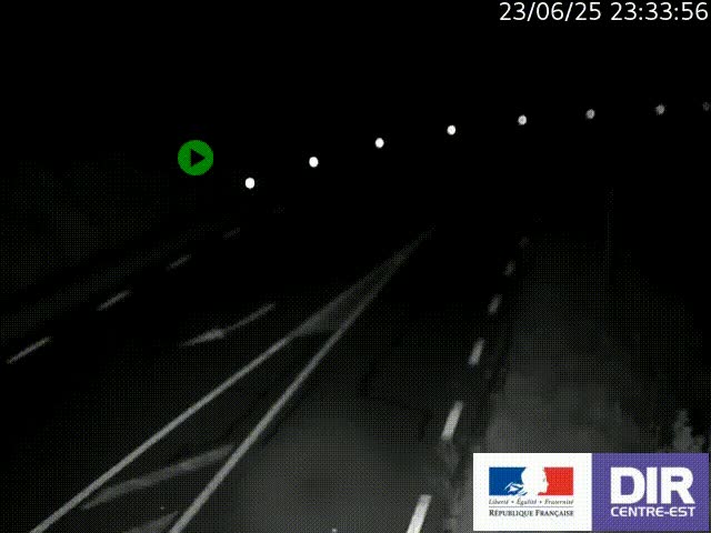 Webcam sur le col Pin Bouchain, vue orientée vers Roanne, en provenance de Lyon sur la nationale 7 (N7)