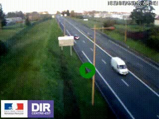 Webcam à Mably, à proximité de Roanne en direction de Moulins sur la N7