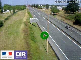 Webcam à Mably, à proximité de Roanne en direction de Moulins sur la N7