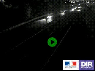 Caméra autoroutière sur l'A47 à hauteur de Givors, a proximité de Lyon. La webcam est orientée vers Lyon