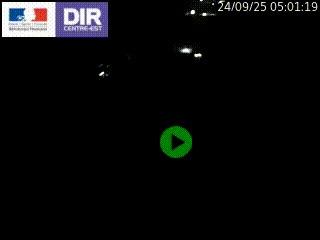 Webcam traffic à Grenoble-sud sur l'autoroute A480. Vue orientée vers l'entrée et la sortie de Grenoble