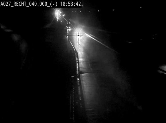 Webcam A27/E42 à hauteur de la sortie 13 Recht à proximité de Malmedy. Vue orientée vers Malmedy et Liège