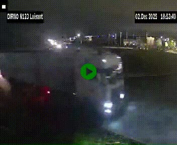 Webcam en périphérie de Chartres sur la N123, à hauteur de Luisant. Vue orientée vers Chartres