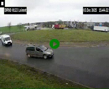 Webcam en périphérie de Chartres sur la N123, à hauteur de Luisant. Vue orientée vers Chartres