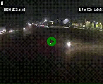 Webcam en périphérie de Chartres sur la N123, à hauteur de Luisant. Vue orientée vers Chartres