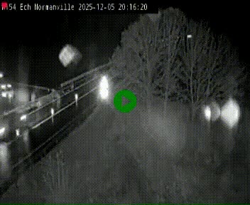 Webcam à hauteur du Leclerc Normanville sur la N154. Vue orientée vers Rouen