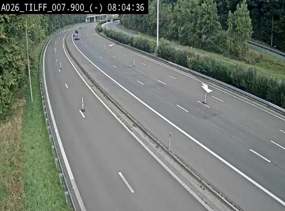 Webcam autoroute A26/E25 à Esneux, en Belgique en direction Luxembourg - BK 7.9