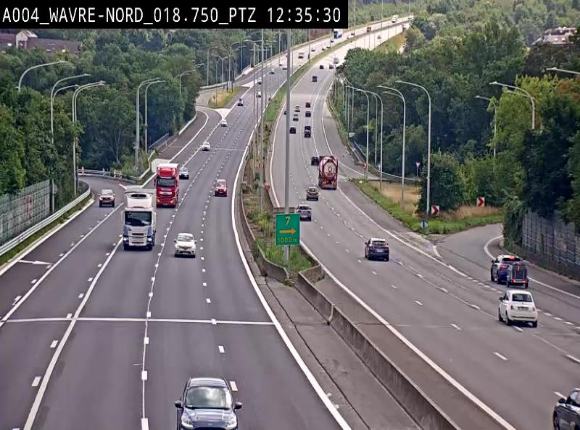 Webcam traffic E411(A4) - BK 18.7 - Bierges (Wavre Nord)
