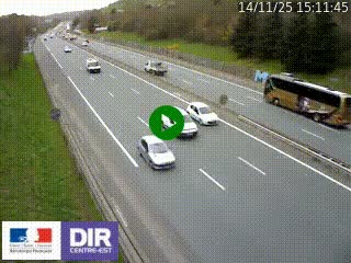 Webcam routière à Saint-Etienne-Terrenoire sur la RN88 avant la jonction entre l'A72 et le Boulevard Périphérique de Saint-Etienne