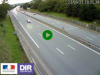 Webcam routière à Saint-Etienne-Terrenoire sur la RN88 avant la jonction entre l'A72 et le Boulevard Périphérique de Saint-Etienne