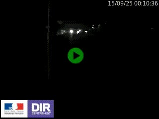 Caméra autoroute sur A6 - Valvert, près de Lyon, en direction de Paris, à hauteur de la sortie 36 Porte du Valvert