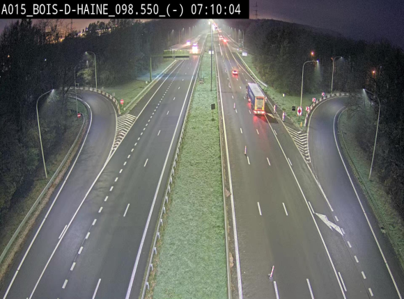 Webcam autoroute Belgique - Bois d'Haine - E42 - BK 98.6