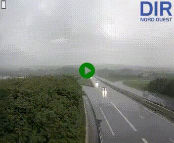 Webcam au début de l'A84 sur le périphérique Ouest de Caen (N814) à hauteur de la sortie 9, Porte de Bretagne