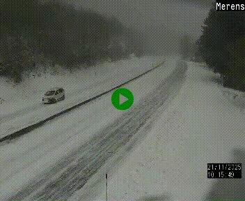 Webcam dans les Pyrénées à hauteur de Mérens-les-Vals sur N320, en direction de Pas de la Casa (Andorre)