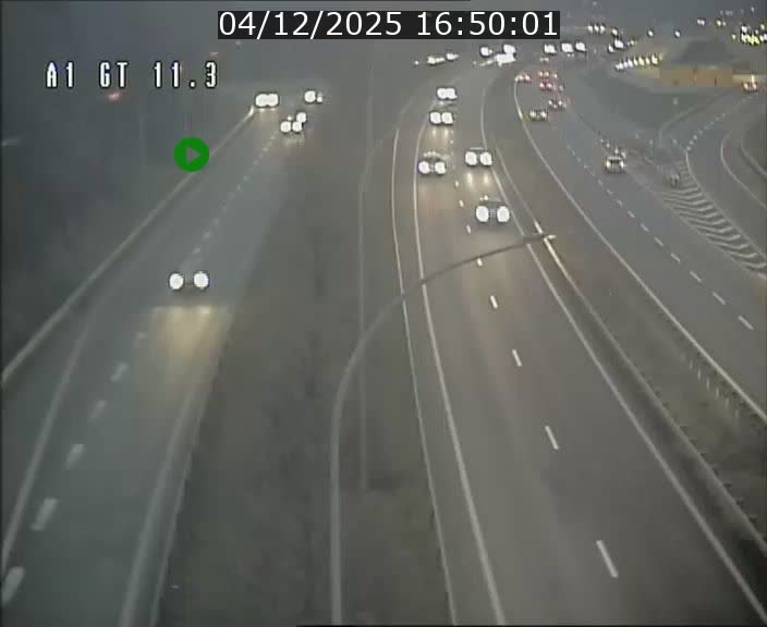 Traffic live webcam Luxembourg Senningerberg - A1 direction Allemagne - BK 11.3