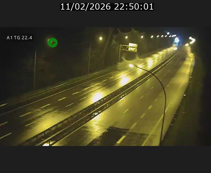 Traffic live webcam Luxembourg Flaxweiler - A1 direction Luxembourg - BK 22.4