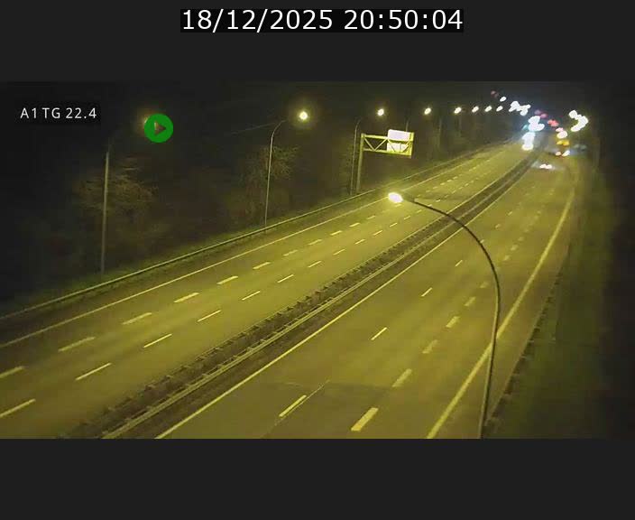 Traffic live webcam Luxembourg Flaxweiler - A1 direction Luxembourg - BK 22.4