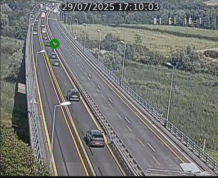 Traffic live webcam Luxembourg Niederanven - A1 direction Allemagne - BK 16.1