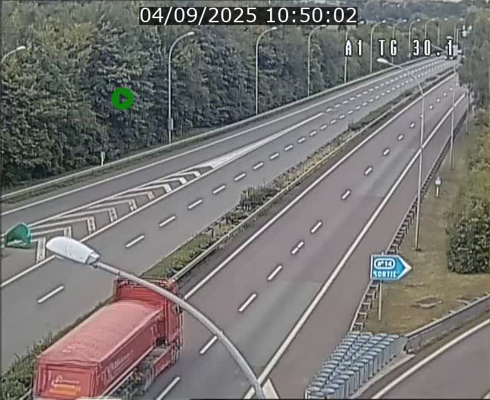 Traffic live webcam Luxembourg Grevenmacher - A1 direction Luxembourg - BK 30.1