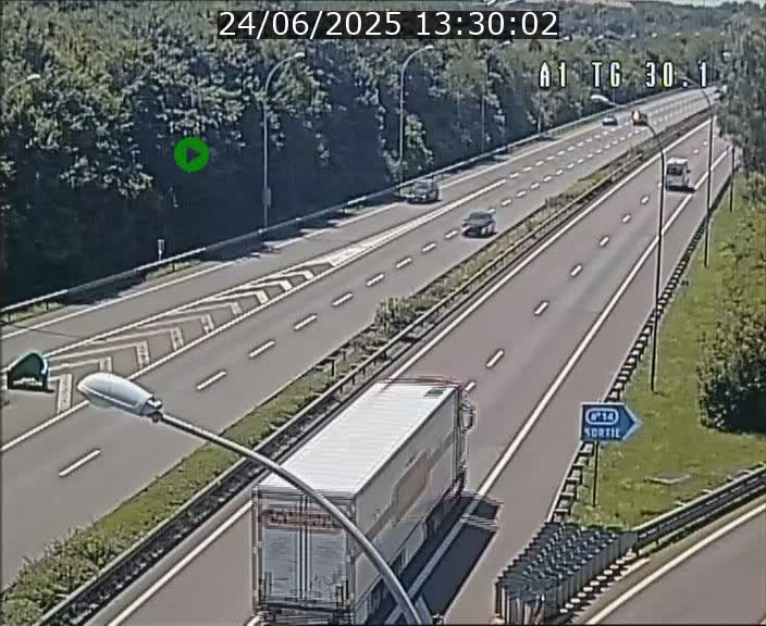 Traffic live webcam Luxembourg Grevenmacher - A1 direction Luxembourg - BK 30.1