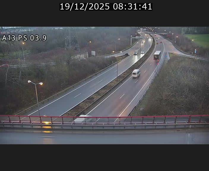 Traffic live webcam Luxembourg Differdange - A13 direction Esch-sur-Alzette - BK 3.9