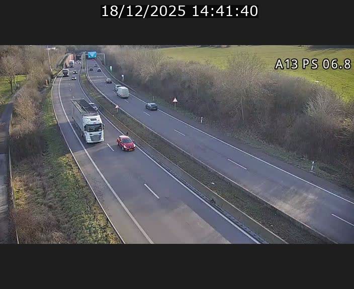 Traffic live webcam Luxembourg Ehlerange - A13 direction Esch-sur-Alzette - BK 6.8