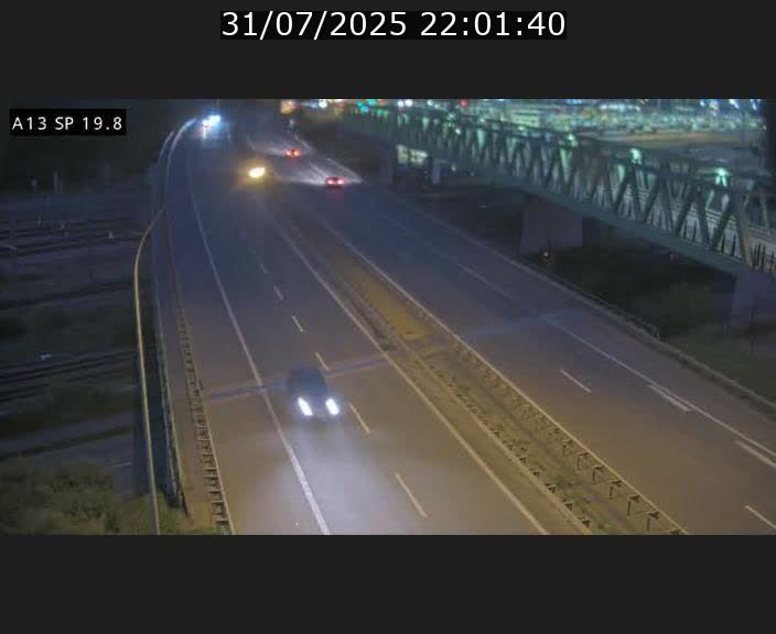Traffic live webcam Luxembourg Croix de Bettembourg - A13 direction Esch-sur-Alzette - BK 19.8