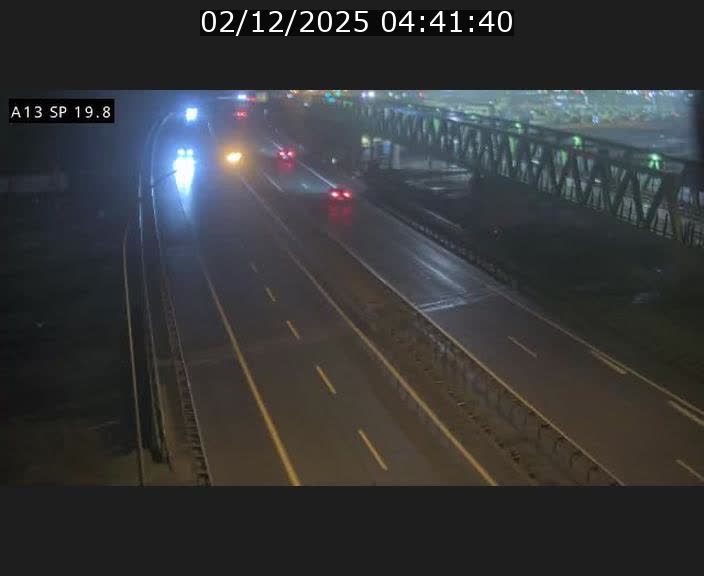 Traffic live webcam Luxembourg Croix de Bettembourg - A13 direction Esch-sur-Alzette - BK 19.8