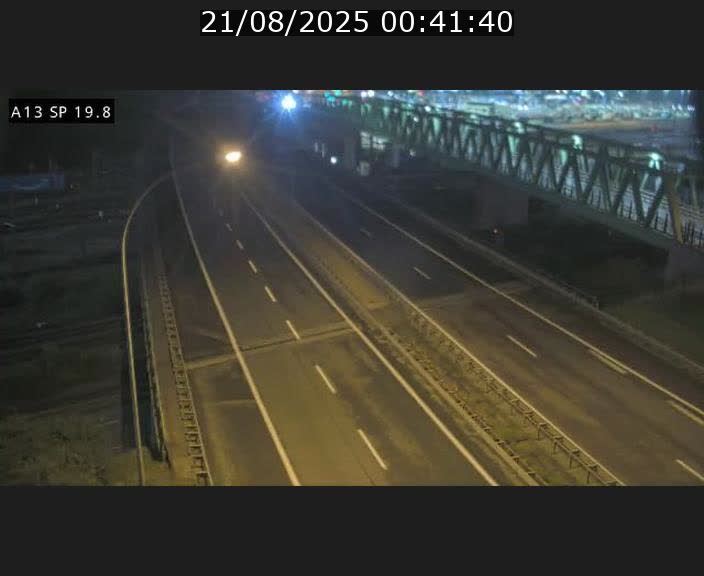 Traffic live webcam Luxembourg Croix de Bettembourg - A13 direction Esch-sur-Alzette - BK 19.8