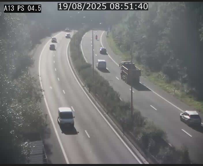 Traffic live webcam Luxembourg Differdange - A13 direction Esch-sur-Alzette - BK 4.5