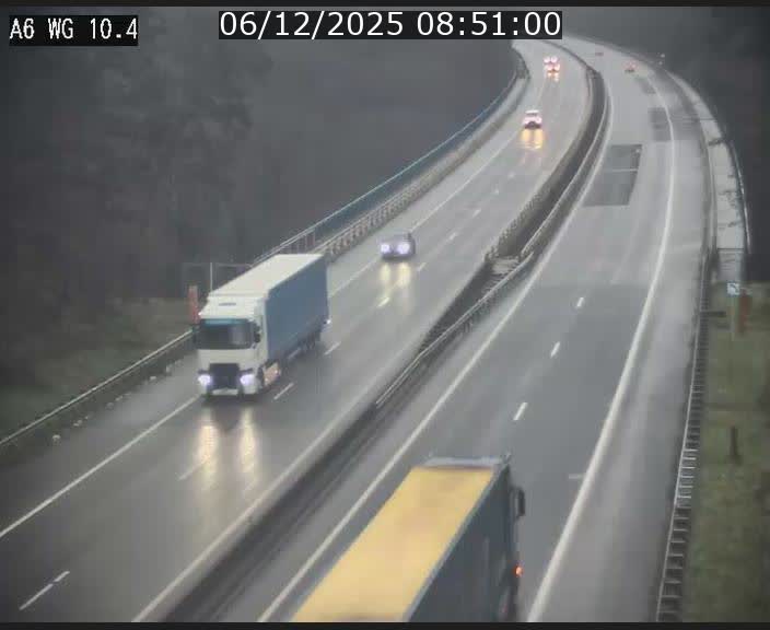Traffic live webcam Luxembourg Mamer - A6 - BK 10.4 - direction Luxembourg/France/Allemagne