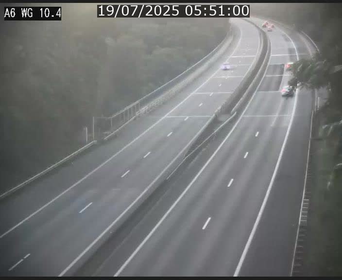 Traffic live webcam Luxembourg Mamer - A6 - BK 10.4 - direction Luxembourg/France/Allemagne